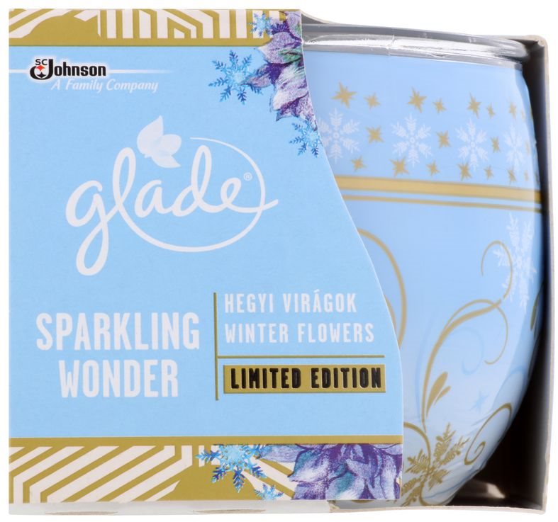 Glade Winter Flowers vonná svíčka 120 g
