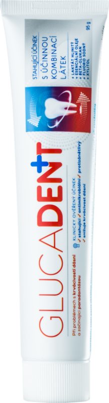 Glucadent + dentifrice anti-saignement des gencives et parodontite
