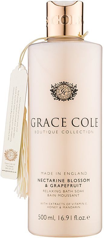 Grace Cole Boutique Nectarine Blossom & Grapefruit espuma de baño relajante