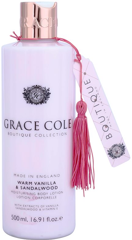Grace Cole Boutique Warm Vanilla & Sandalwood hidratáló testápoló tej