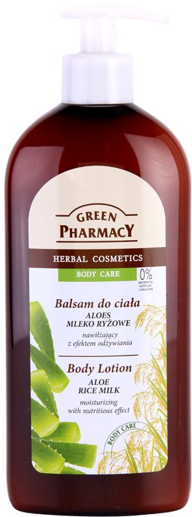 Green Pharmacy Body Care Aloe & Rice Milk Hydrating Body Lotion with Nourishing Effect