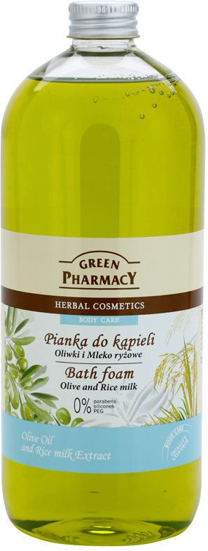 Green Pharmacy Body Care Olive & Rice Milk spuma de baie