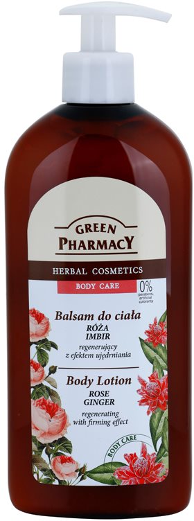 Green Pharmacy Body Care Rose & Ginger Regenerating Body Milk with Firming Effect