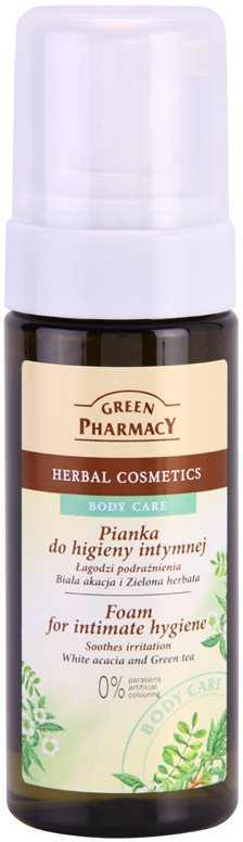 Green Pharmacy Body Care White Acacia & Green Tea espuma para la higiene íntima