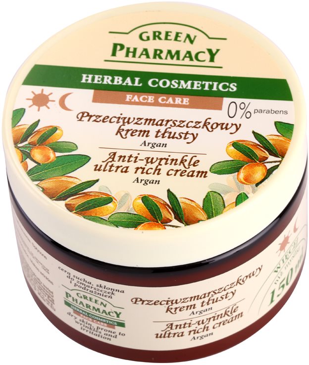 Green Pharmacy Face Care Argan odżywczy krem przeciwzmarszczkowy do skóry suchej