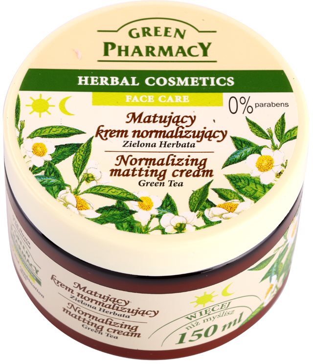 Green Pharmacy Face Care Green Tea Mattifying Cream for Oily and Combiantion Skin