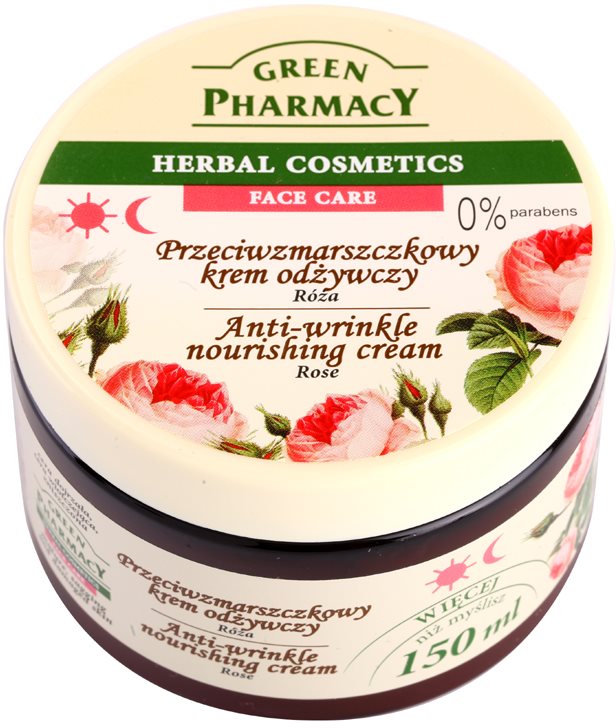 Green Pharmacy Face Care Rose odżywczy krem przeciwzmarszczkowy
