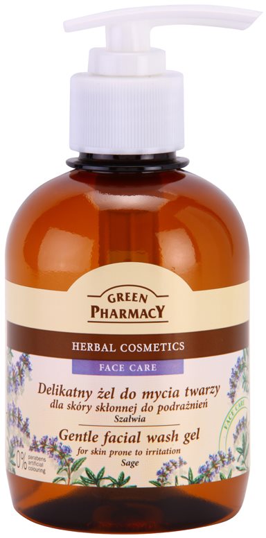 Green Pharmacy Face Care Sage Gentle Cleansing Gel for Skin Prone to Irritation