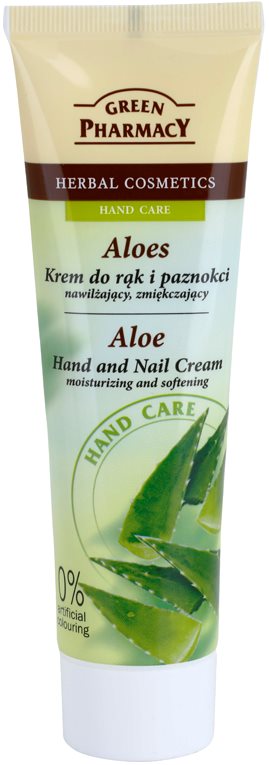 Green Pharmacy Hand Care Aloe creme emoliente e hidratante para mãos e unhas