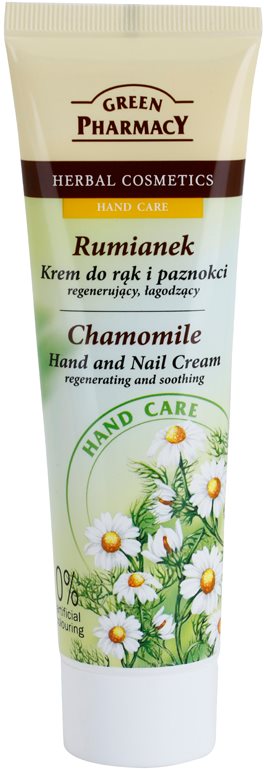 Green Pharmacy Hand Care Chamomile regeneracijska in pomirjajoča krema za roke in nohte