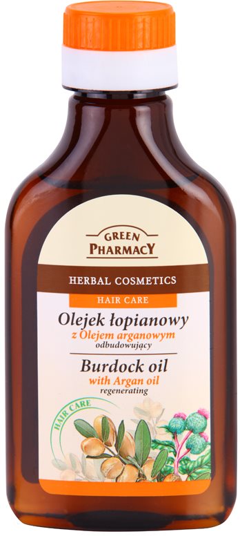 Green Pharmacy Hair Care Argan Oil lopuchový olej na vlasy s regeneračním účinkem