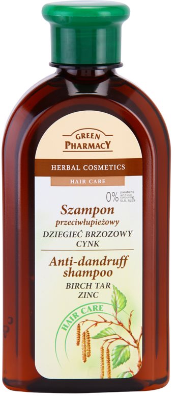 Green Pharmacy Hair Care Birch Tar & Zinc champô anticaspa