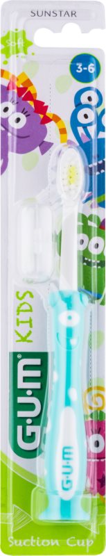 G.U.M Kids escova de dentes para criança com copo de sucção