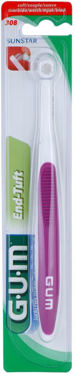 G.U.M End-Tuft cepillo de dientes multicerdas suave