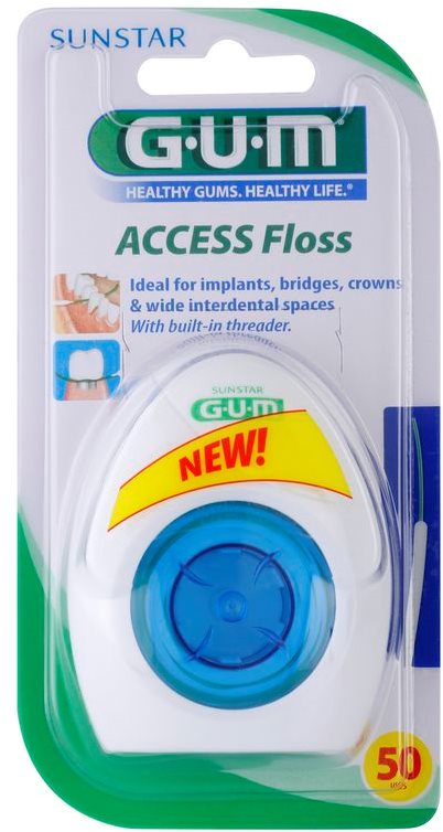 G.U.M Access Floss Dental Floss on Braces and Implants