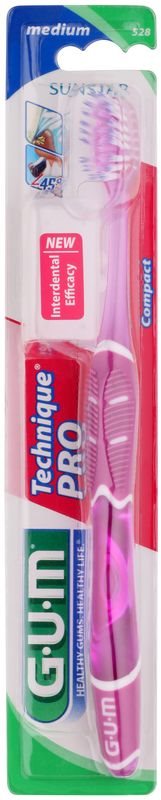 G.U.M Technique PRO Compact zubná kefka s cestovným krytom medium