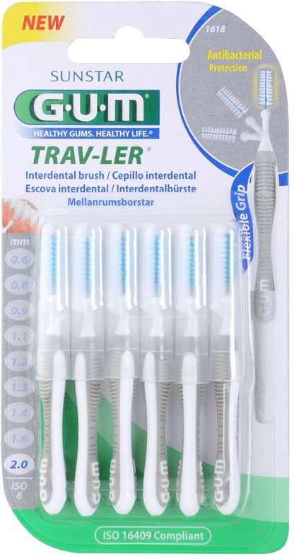 G.U.M Trav-Ler brossettes interdentaires 6 pcs