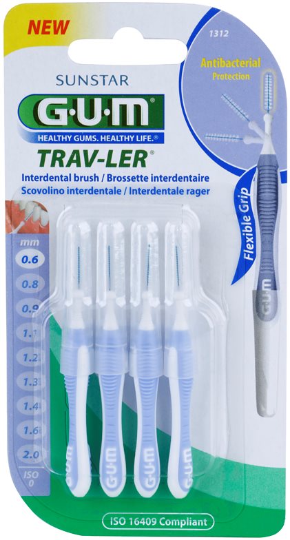 G.U.M Trav-Ler 4 Stück Interdentalbürsten