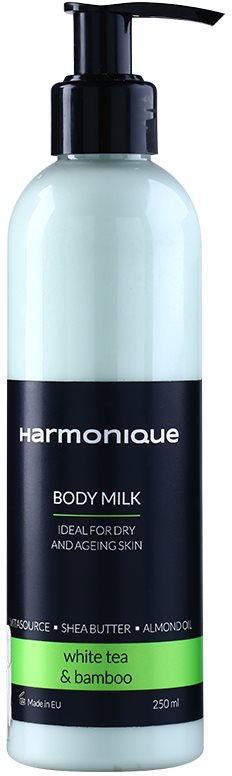 Harmonique White Tea & Bamboo tělové mléko proti stárnutí pokožky