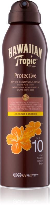 Hawaiian Tropic Protective suchý olej na opaľovanie v spreji SPF 10