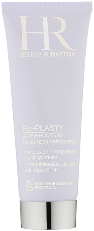 Helena Rubinstein Re-Plasty creme renovador para mãos, pescoço e linha do pescoço SPF 15