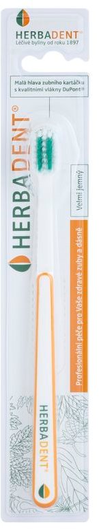 Herbadent Dental Care escova de dentes com cabeça curta extra suave