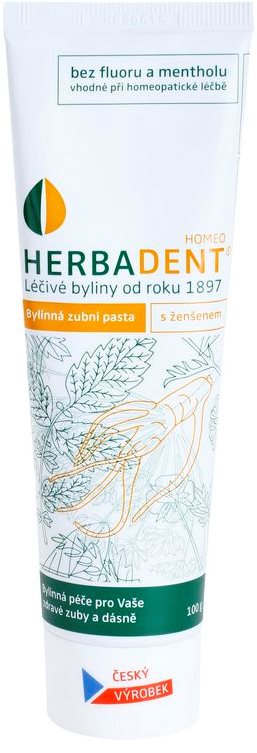 Herbadent Homeo pasta de dientes con ginseng