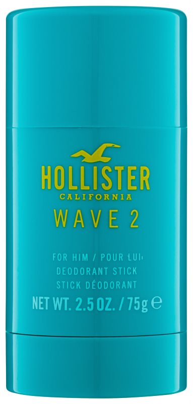 Hollister Wave 2 Deodorant Stick for Men 75 g