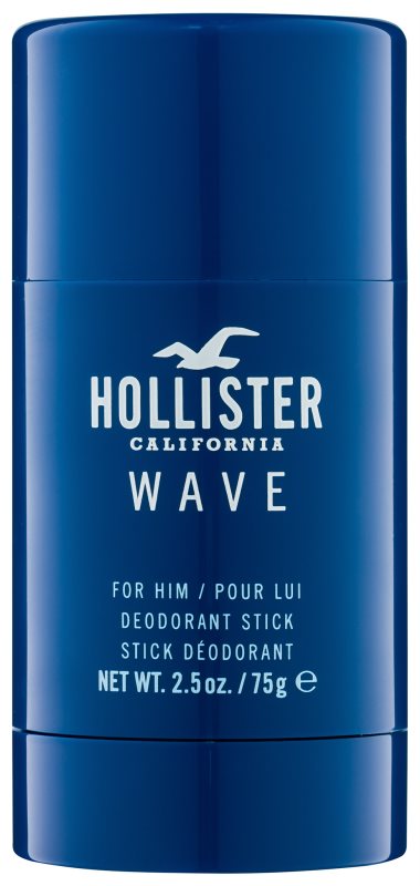 Hollister Wave desodorizante em stick para homens 75 g