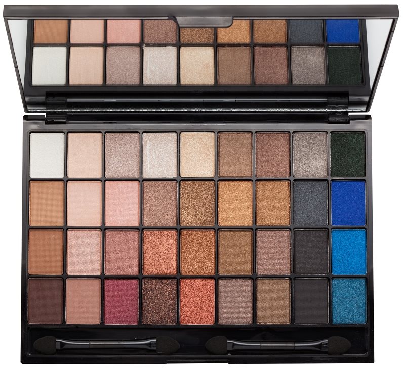 I Heart Revolution Slogan Palette paleta očních stínů se zrcátkem a aplikátorem