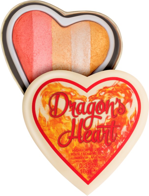 I Heart Revolution Dragons Heart iluminador para ojos y pómulos