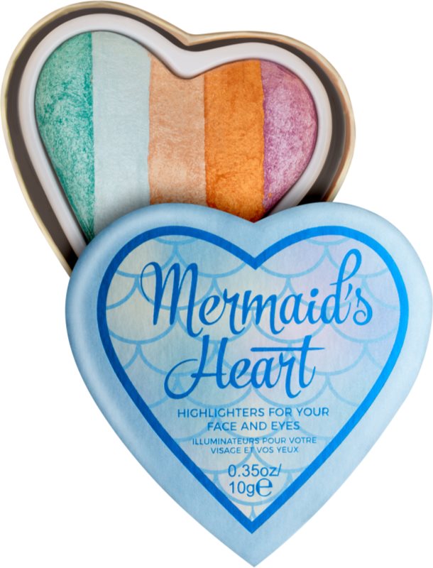 I Heart Revolution Mermaids Heart osvetljevalec za oči in lica