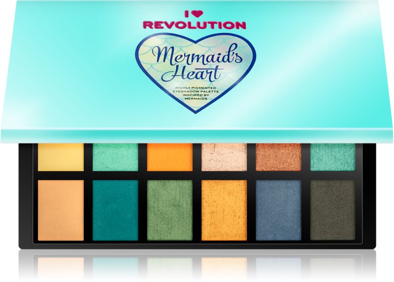 I Heart Revolution Mermaids Heart палітра тіней