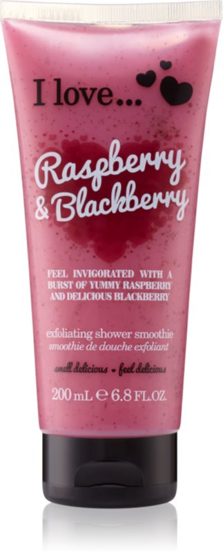 I love... Raspberry & Blackberry sprchový peeling