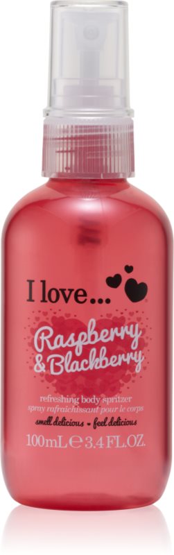 I love... Raspberry & Blackberry освіжаючий спрей для тіла