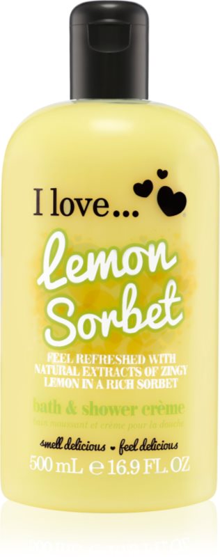 I love... Lemon Sorbet krema za prhanje in kopanje