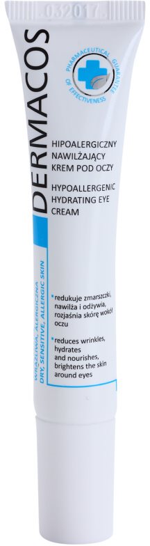 Ideepharm Dermacos Dry Sensitive Allergic Skin hypoalergiczny krem pod oczy o dzłałaniu nawilżającym