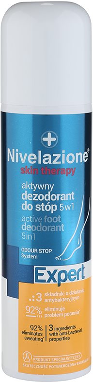 Ideepharm Nivelazione Expert aktivní deodorant na chodidla 5 v 1 ve spreji