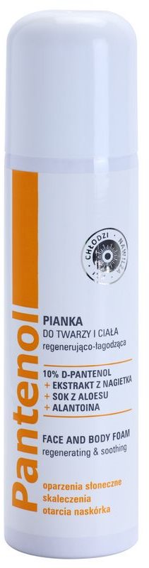 Ideepharm Panthenol beruhigender Schaum Für Gesicht und Körper