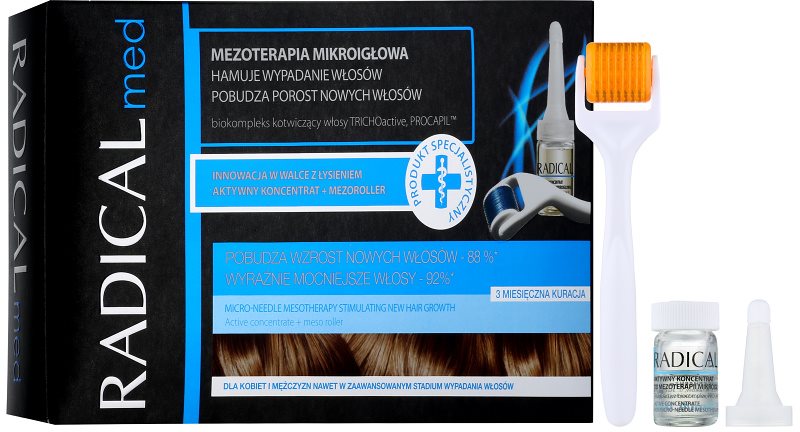 Ideepharm Radical Med mesoterapia com microagulhas para estimular o crescimento do cabelo para homens