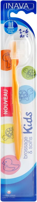 Inava Kids Kinderzahnbürste mit Reise-Etui
