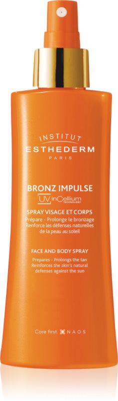 Institut Esthederm Bronz Impulse emulsão em spray para um rápido e duradouro bronzeado do rosto e corpo