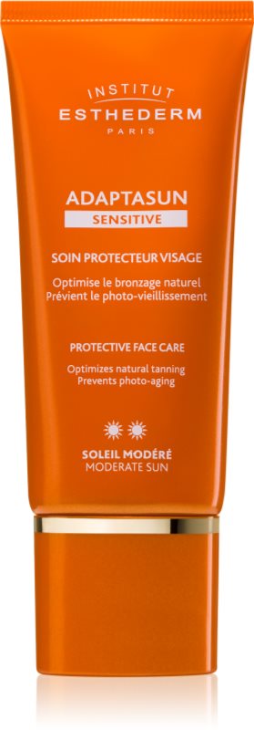 Institut Esthederm Adaptasun Sensitive creme facial protetor com proteção UV média