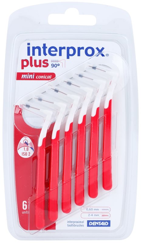 Interprox Plus 90° Mini Conical cepillos interdentales cónicos 6 uds