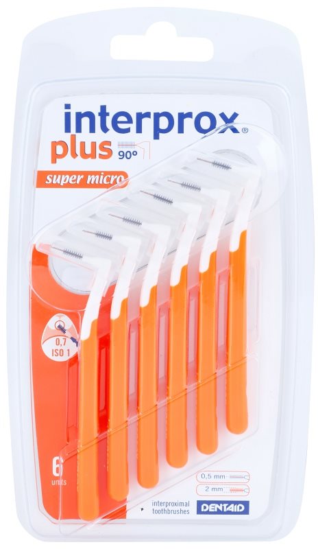 Interprox Plus 90° Super Micro escovas interdentais 6 pçs