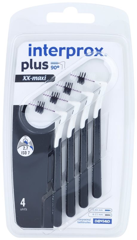 Interprox Plus 90° XX-Maxi brossettes interdentaires coniques 4 pièces