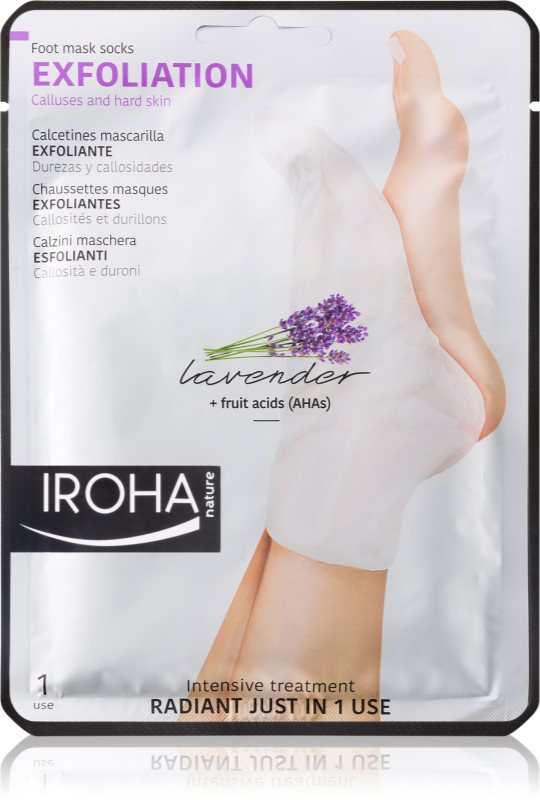 Iroha Exfoliation exfoliačné ponožky pre zjemnenie a hydratáciu pokožky nôh