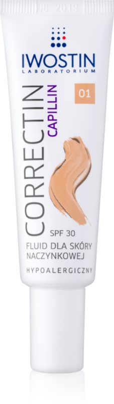 Iwostin Capillin Correctin crema de consolidare pe termen lung pentru piele predispusa la roseata SPF 30