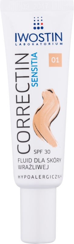 Iwostin Sensitia Correctin dlouhodobě krycí zklidňující fluid pro citlivou a alergickou pleť SPF 30