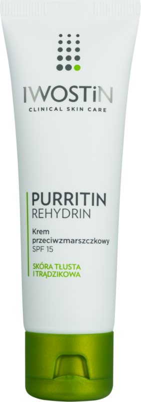 Iwostin Purritin Rehydrin krema proti gubam za mastno k aknam nagnjeno kožo